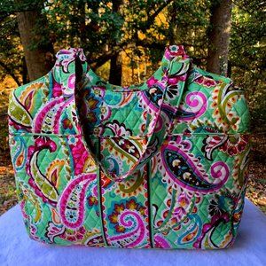 Vera Bradley Paisley Work Tote Laptop Bag